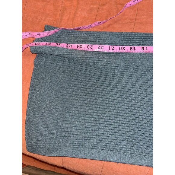 AERIE Womens Ribbed Knit Wide-Leg Pants XL Green - Picture 8 of 8